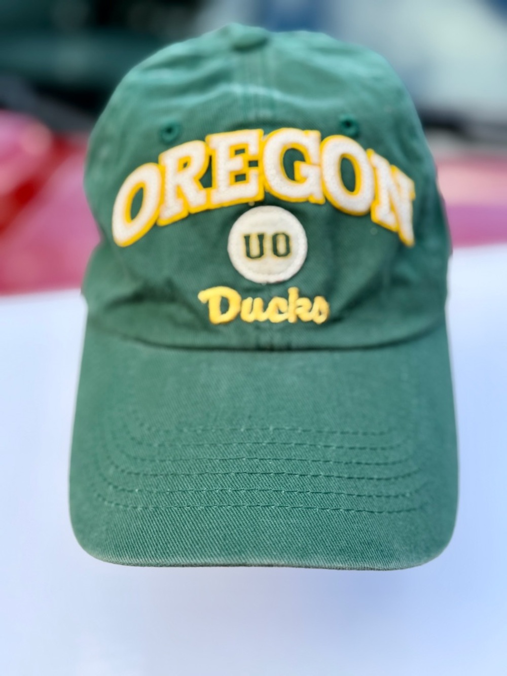 Oregon Ducks Green Embroidered Cap - official UO Logo Youth-Adult size. $15